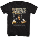 SCARFACE GOLD LOGO S T-Shirt in Black