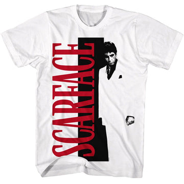 SCARFACE SF SPLIT S T-Shirt in White