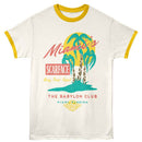 Scarface The Babylon Club Vintage White Mellow Yellow Ringer Adult T-Shirt