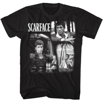 SCARFACE WORLD IS YOURS COLLAGE S T-Shirt in Black