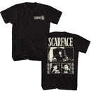 SCARFACE THREE PHOTOS W ROSES ***F&B*** S T-Shirt in Black