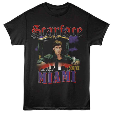 SCARFACE KING OF MIAMI S T-Shirt in Black