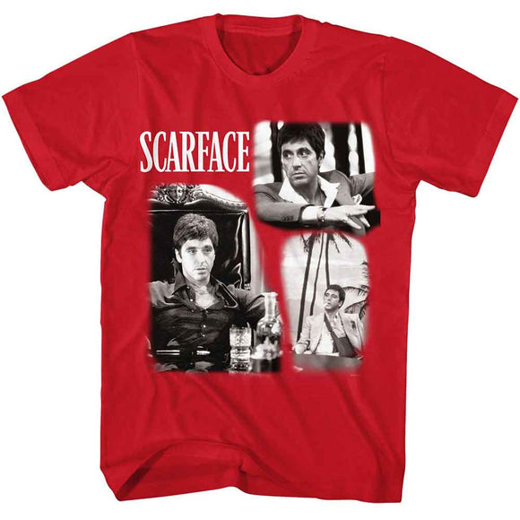 SCARFACE WORLD IS YOURS COLLAGE S T-Shirt in RED