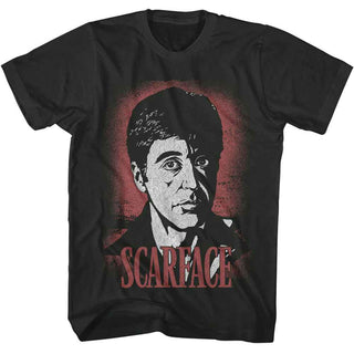 Image of Scarface Scarface Face Adult T-Shirts Smoke