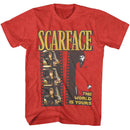 SCARFACE FILM STRIP S T-Shirt in RED Heather