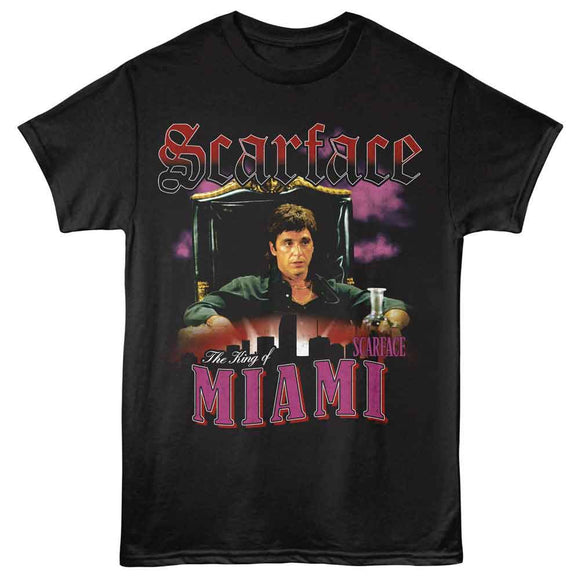SCARFACE KING OF MIAMI S T-Shirt in Black