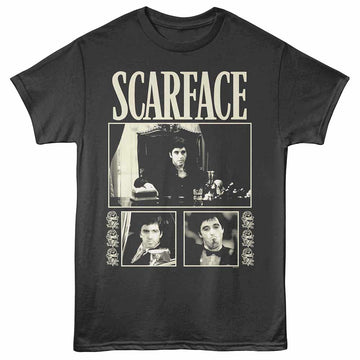 Scarface 3 Photo Rose Alt Smoke Adult T-Shirt