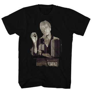 Scarface Double Expose Adult T-Shirts