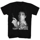 SCARFACE TONYS GOT A GUN S T-Shirt in Black