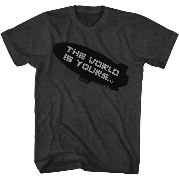 SCARFACE BLIMP S T-Shirt in Black Heather