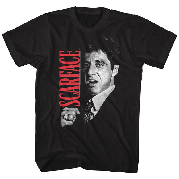 SCARFACE TONY CLOSE UP S T-Shirt in Black