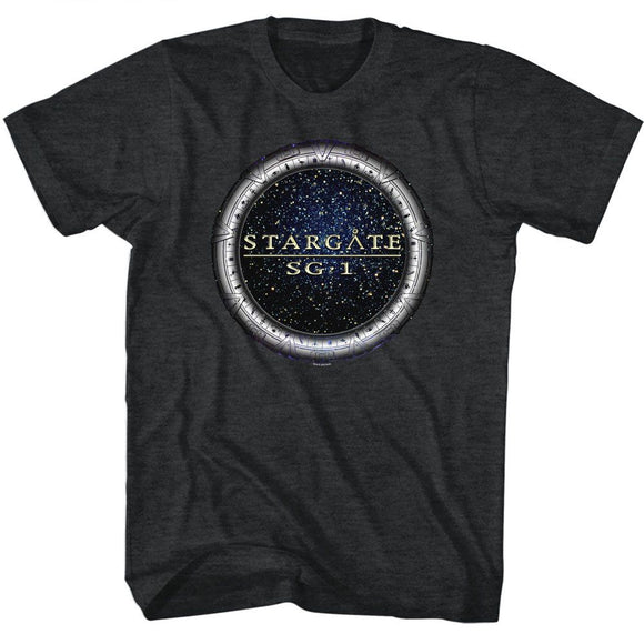 STARGATE SG1 S T-Shirt in Black Heather