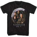 STARGATE CAST AND GATE S T-Shirt in Black