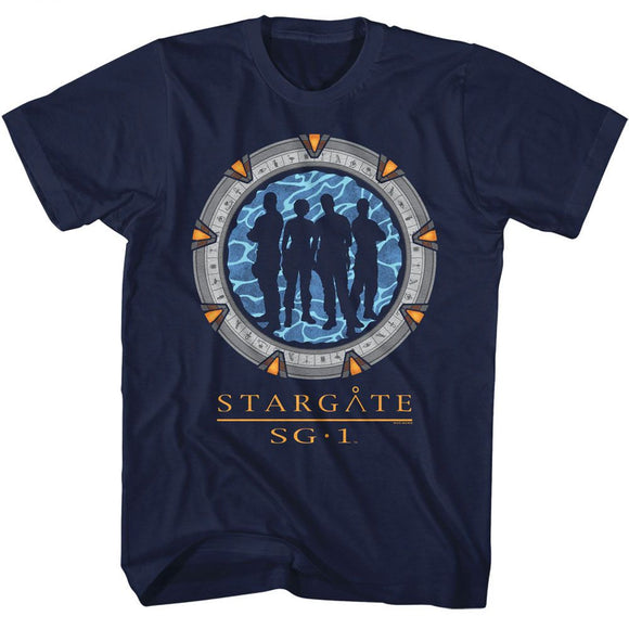 STARGATE SILHOUETTE GATE S T-Shirt in NAVY