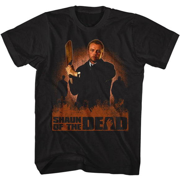 SHAUN OF THE DEAD SHAUN CRICKET BAT S T-Shirt in Black