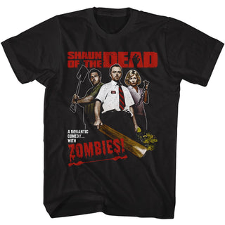 Shaun Of The Dead Shaun Of The Dead Romantic Comedy Adult T-Shirts