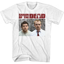 SHAUN OF THE DEAD SHAUN AND ED S T-Shirt in White
