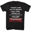 SHAUN OF THE DEAD TAKE CAR S T-Shirt in Black