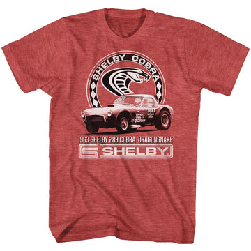 CARROLL SHELBY DRAGONSNAKE S T-Shirt in RED Heather