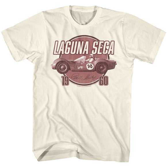 CARROLL SHELBY LAGUNA SECA 1960 S T-Shirt in Natural