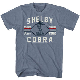CARROLL SHELBY AMERICAN MUSCLE S T-Shirt in Indigo Heather