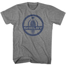 CARROLL SHELBY COBRA SNAKE LOGO S T-Shirt in Graphite Heather