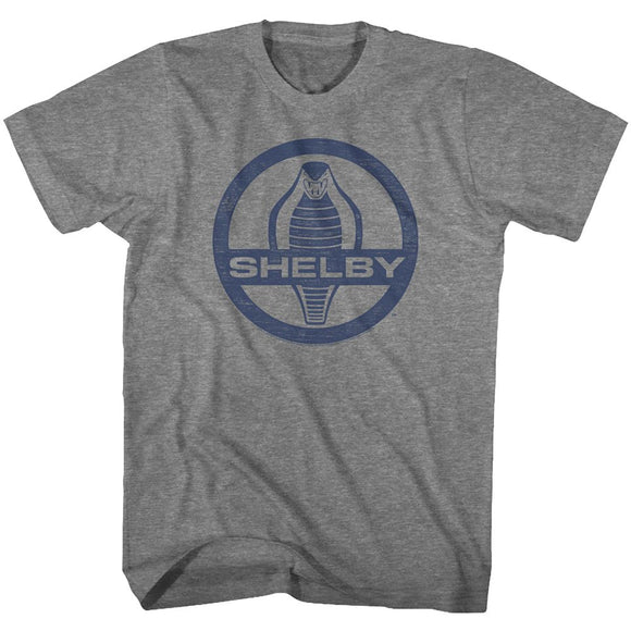 CARROLL SHELBY COBRA SNAKE LOGO S T-Shirt in Graphite Heather