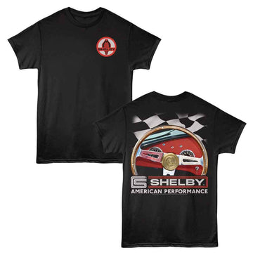CARROLL SHELBY STEERING WHEEL F B ***F&B*** S T-Shirt in Black