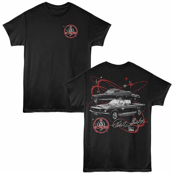 Carroll Shelby Red Black Adult T-Shirt