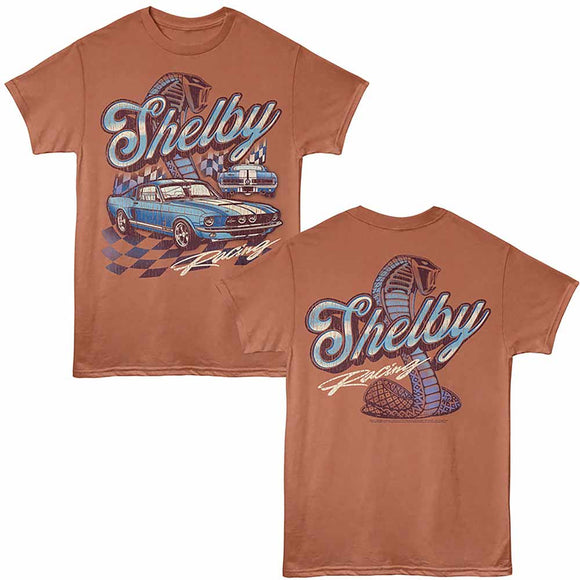 Carroll Shelby Gt 500 F B Rust Heather Adult T-Shirt