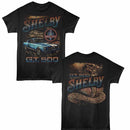 Carroll Shelby Grunge Gt F B Black Adult T-Shirt