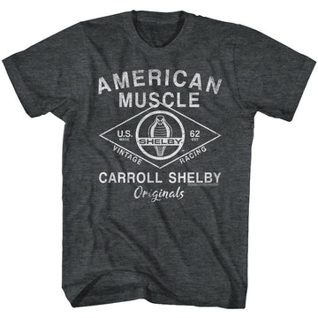 CARROLL SHELBY SHELBY ORIGINALS S T-Shirt in Black Heather