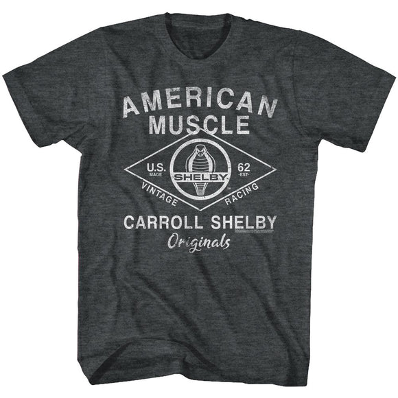 CARROLL SHELBY SHELBY ORIGINALS S T-Shirt in Black Heather