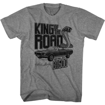 CARROLL SHELBY KING OF THE ROAD S T-Shirt in Graphite Heather