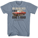 CARROLL SHELBY KING MAG AD 2 VINTAGE S T-Shirt in Indigo Heather