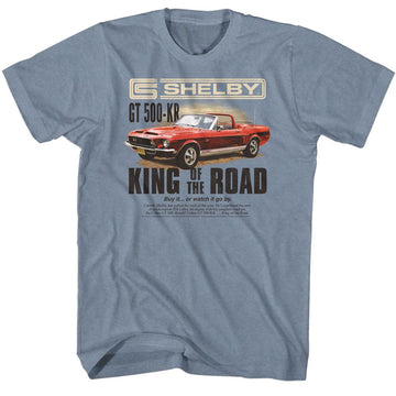 CARROLL SHELBY KING MAG AD 2 VINTAGE S T-Shirt in Indigo Heather