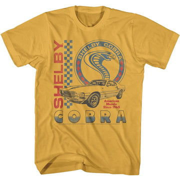 CARROLL SHELBY VINTAGE COLLAGE S T-Shirt in Ginger