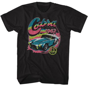 CARROLL SHELBY SHELBY COLORFUL 1962 COBRA S T-Shirt in Black