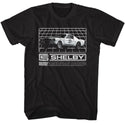 Carroll Shelby Shelby Grid Adult T-Shirts