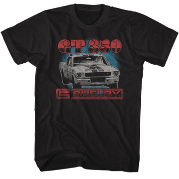CARROLL SHELBY SHELBY TRICOLOR GT350 S T-Shirt in Black