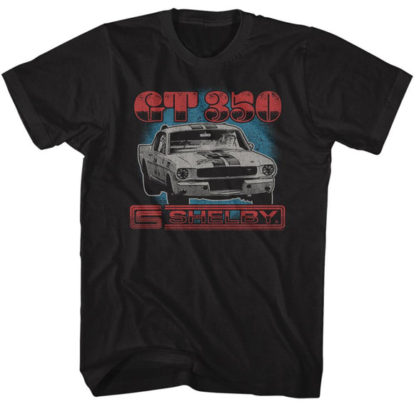 CARROLL SHELBY SHELBY TRICOLOR GT350 S T-Shirt in Black