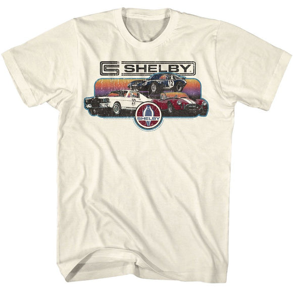 CARROLL SHELBY GRADIENT COLLAGE S T-Shirt in Natural
