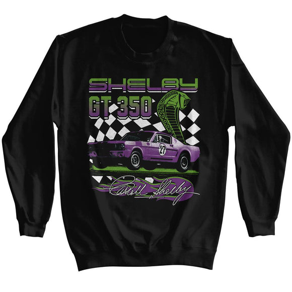 CARROLL SHELBY GT 350 RACING L/S S T-Shirt in Black
