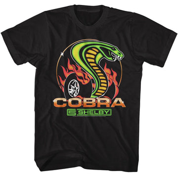 CARROLL SHELBY DRAGON SNAKE BURNOUT S T-Shirt in Black