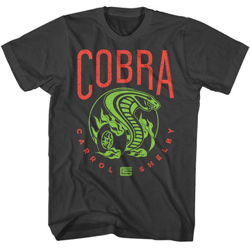 CARROLL SHELBY COBRA BRIGHT COLORS S T-Shirt in Smoke