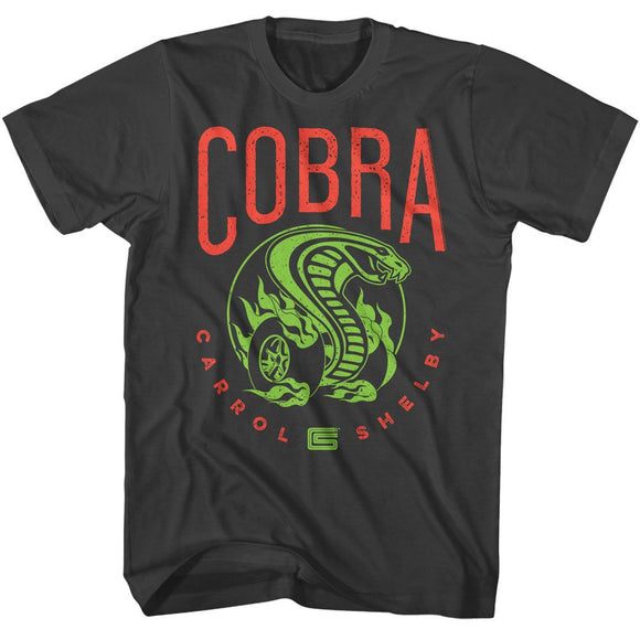 CARROLL SHELBY COBRA BRIGHT COLORS S T-Shirt in Smoke