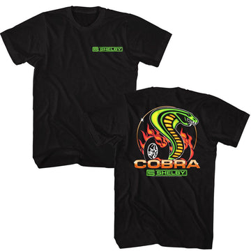 CARROLL SHELBY SHELBY DRAGON SNAKE FRONT AND BACK ***F&B*** T-Shirt in Black