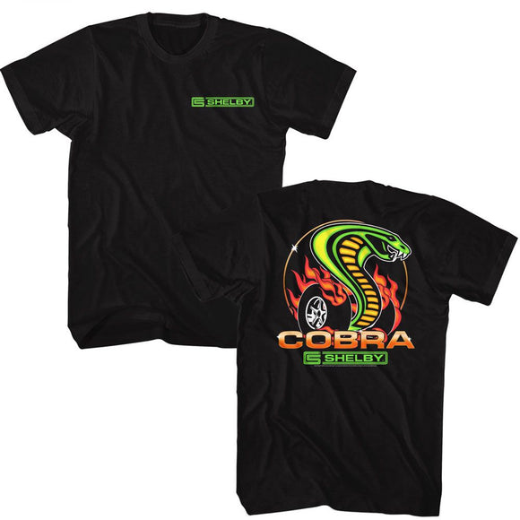 CARROLL SHELBY SHELBY DRAGON SNAKE FRONT AND BACK ***F&B*** T-Shirt in Black