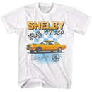 CARROLL SHELBY SHELBY GT 350 S T-Shirt in White