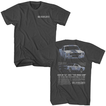 CARROLL SHELBY GT 350 TWO ANGLES F B S ***F&B*** T-Shirt in Smoke